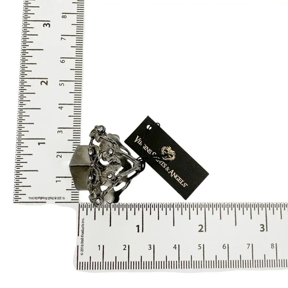 VIRGINS SAINTS & ANGELS VSA Vine Ring Gunmetal Size 7